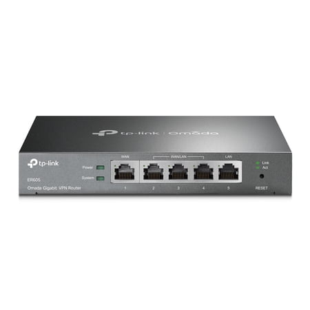 TP-Link ER605 (TL-ER605) Multi-WAN Wired VPN Router | Up to 4 Gigabit WAN Ports | SPI Firewall SMB Router | Omada SDN Integrated | Load Balance | Lightening Protection | Limited Lifetime Protection
