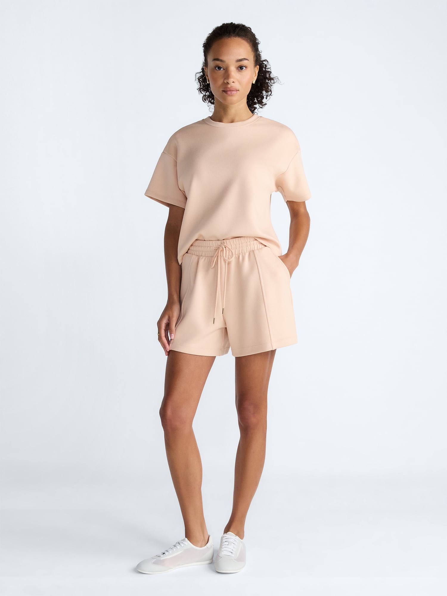 Scoop Women's and Women's Plus Scubaknit Tee with Short Sleeves, Sizes XS-4X