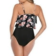 thumbnail image 3 of Traje de bikini de cintura alta con volantes e impresión floral de verano Fokelyi 222816-7, 3 of 4