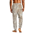 thumbnail image 6 of GrmtClth Drawstring Waist Wrinkle Resistant Realtree Branch Jogger Loungewear Pants for Men Soft Oversized Breathable Night Pants Khaki L, 6 of 6