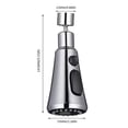 thumbnail image 3 of 3way Kitchen Faucet Kitchen Faucet Can Be Universally Rotated To Adjust Multifunction Water Nozzle Quick Connectss Booster Strong Splash Proof Shower Head, 3 of 4