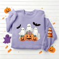 thumbnail image 5 of DIOAZUD Womens Halloween Sweatshirts Funny Ghost Graphic Pullovers Stretch Going Out Round Neck Long Sleeve Sweater Tops Halloween Costumes, 5 of 5