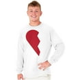 thumbnail image 6 of Other Half Heart Cute Matching Set Long Sleeve TShirt Men Women Brisco Brands X, 6 of 7