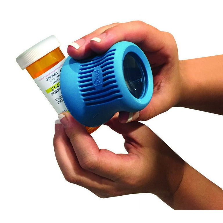 Easy Grip Medicine Bottle Opener w/ Built-In Magnifier 