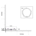 thumbnail image 4 of ANGARA Natural 0.3 Ct. Amethyst Stackable Wedding Ring in 14K White Gold for Women (Ring Size: 3.5), 4 of 9