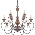 thumbnail image 3 of Traditional Twelve Light Chandelier in Rustic Black Finish Bailey Street Home 71-Bel-1809258, 3 of 7