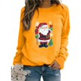 thumbnail image 3 of Sudadera con cuello redondo y manga larga para otoño e invierno, con estampado de Papá Noel, jersey navideño, ropa de calle, sudadera navideña informal, 3 of 5