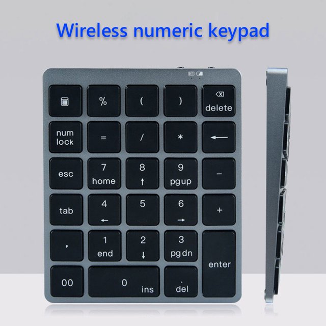 Teclado numérico inalámbrico N960 de 28 teclas teclado Digital ultradelgado para