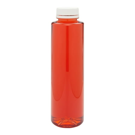- Plastic Juice Bottles - Cylinder - Clear - 16oz. - 100 Count Box