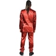 thumbnail image 4 of Roxbury Suit 90's Guys Jacket Pants and Belt Set Halloween Costume Cosplay Red, 4 of 7