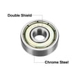 thumbnail image 2 of Deep Groove Ball Bearing 626ZZ Double Shield, 6mm x 19mm x 6mm Chrome Steel 5Pcs, 2 of 4