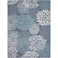 thumbnail image 2 of Nourison Garden Oasis 9' x 12' Navy Tropical Rug, 2 of 10