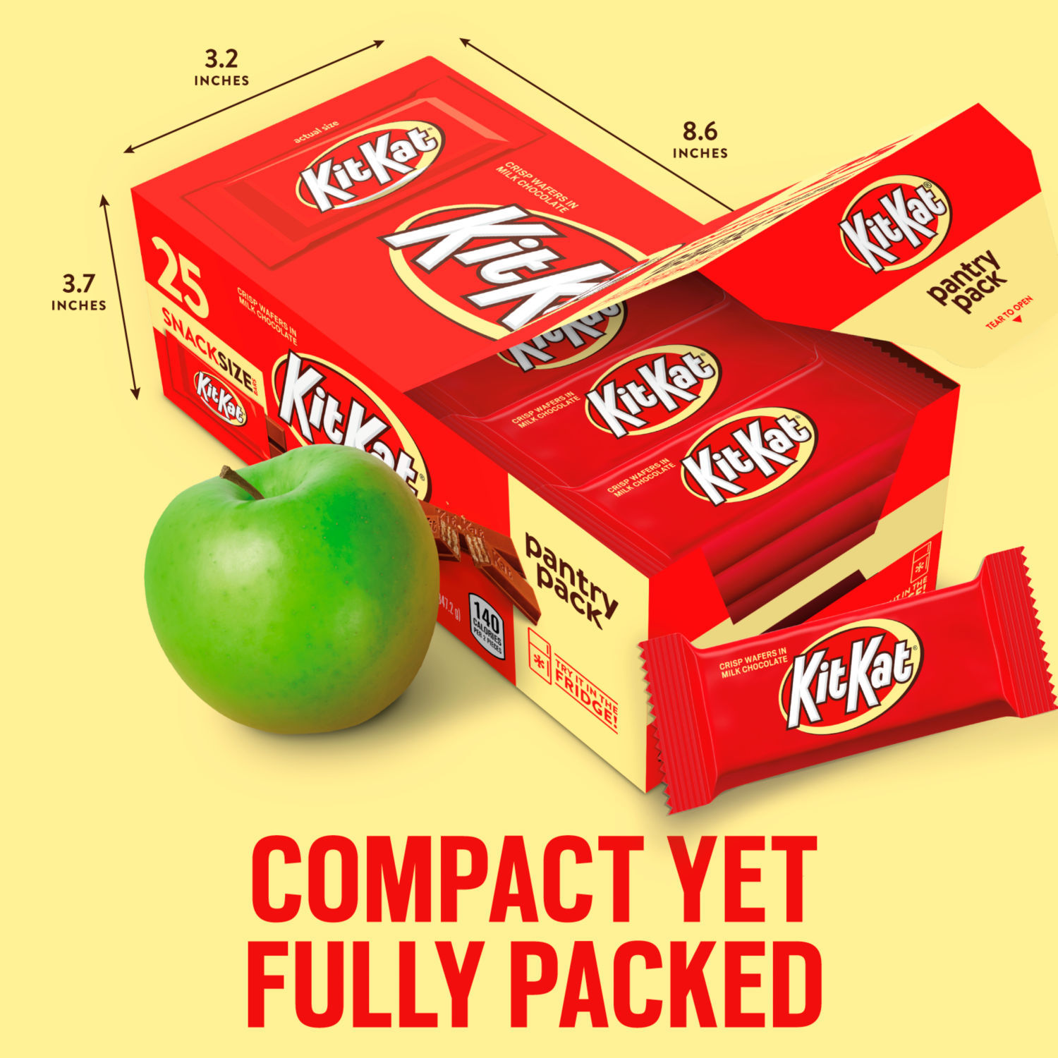 Kit Kat® Milk Chocolate Wafer Snack Size Candy, Pantry Pack 12.25 oz, 25 Pieces - image 3 of 8