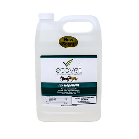 Ecovet Horse Fly Repellent Spray, Gallon Refill (Best Fly Spray For Horses)