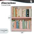 thumbnail image 4 of Stupell Industries Glam Book Lover's Pastel Shelf White Framed Giclee Art, 24 x 30, by The Prints Vibe, 4 of 8