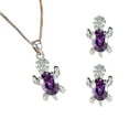 thumbnail image 1 of PVCS Mode Boucles d'Oreilles Tortue pour Femmes Ensemble de Collier Ornements Série d'Animaux Bijoux, 1 of 7