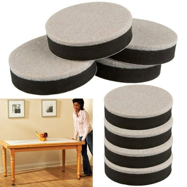 8 Pc Moving Sliders Furniture Felt Pad Protectors Glide Floor Wood Carpet Move