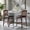 Wood Backrests, variant on Demi Bonn Set of 2 Folding Kitchen Island Stool with Rubber Wood Legs, Modern Dining Chair with Backrests, Brown