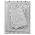 thumbnail image 1 of Ensemble de Draps en Microfibre Polyester Uni avec Feuilles Gris/argent, 1 of 6