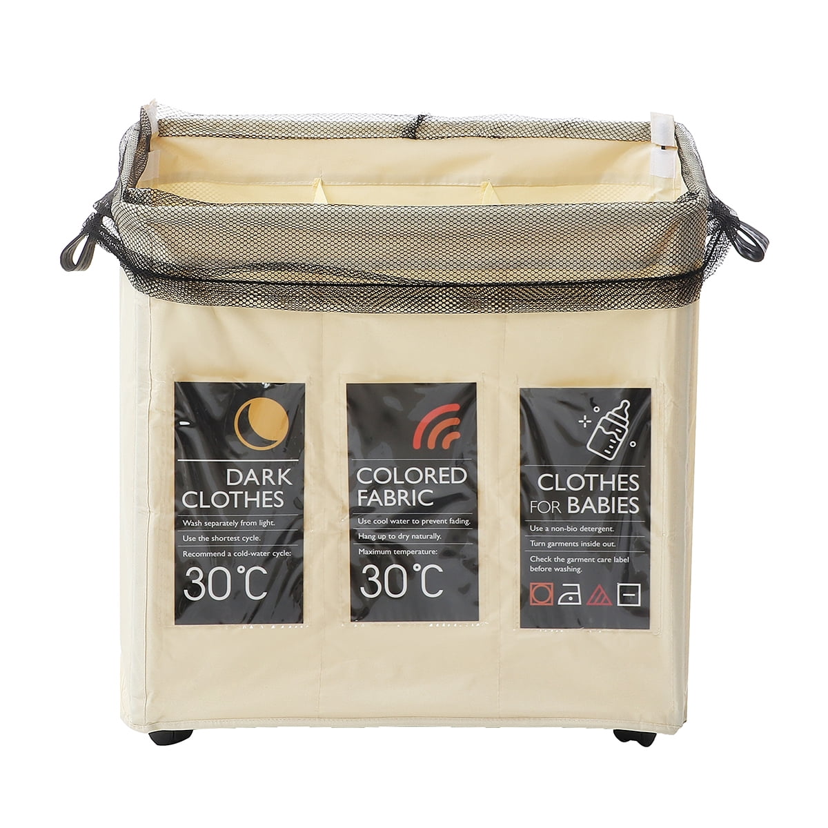 3 section washing basket Clearance