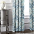 thumbnail image 3 of 6ix Tailors  50 x 144 in. Bellamy Blue Pole Top Drapery Panel Pair, 3 of 5