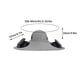thumbnail image 3 of Sombrero de pesca al aire libre con ventilador solar de ala ancha Herrnalise con 2 ventiladores solares y carga solar y USB, protección UV de verano, UPF 50+, 3 of 8