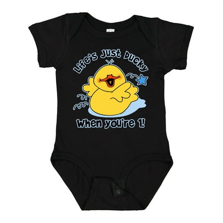 

Inktastic Life s Ducky 1st Birthday Gift Baby Boy or Baby Girl Bodysuit