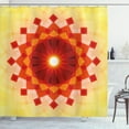 thumbnail image 1 of Ambesonne Mandala Shower Curtain, Fluorescent Rays Squares, 69"Wx75"L, Multicolor, 1 of 3