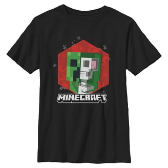 Minecraft Boys Holiday Creeper Graphic T-shirt, Size 4-18