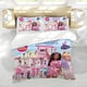thumbnail image 5 of Barbie Conjunto de sábanas temático, trío de piezas, cómodo y amigable con la piel, diseño único, regalo de decoración para el hogar para familiares, amigos y fans, 90 cm * 190 cm, 5 of 6