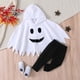 thumbnail image 4 of Traje de Halloween para bebé, niño y niña, sudadera de manga larga con estampado de fantasma y pantalones elásticos, ropa de 2 piezas, trajes para niño pequeño, 4 of 4