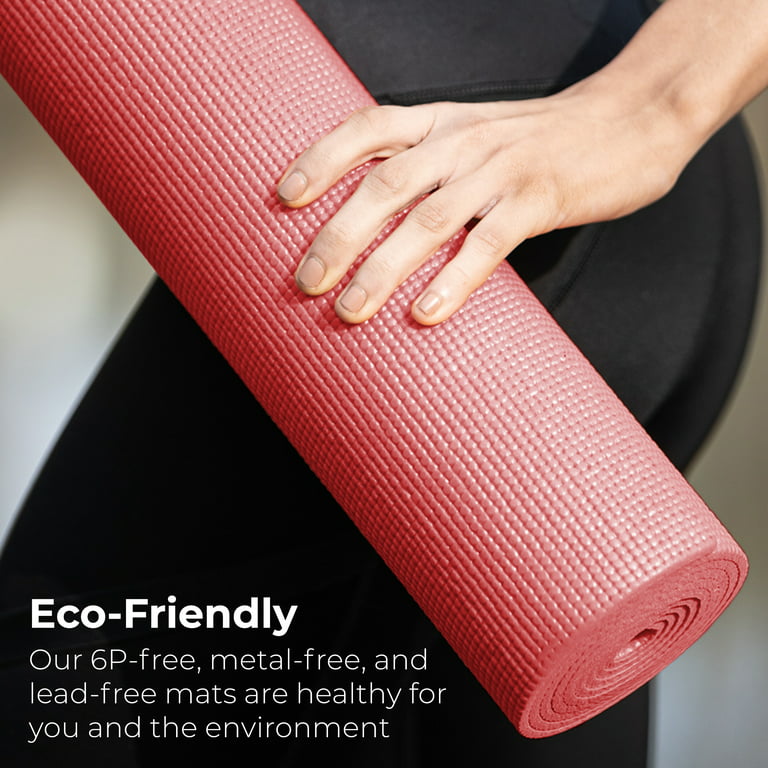 Hello Fit Yoga Mats, Bulk 10 Pack, Affordable Exercise Gym Mats with Non  Slip Texture, Eco Friendly, Assorted
