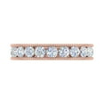 thumbnail image 3 of 1 Carat Diamond Wedding Band Ring in 14K Rose Gold (Ring Size 6.25) - IGI Certified, 3 of 4