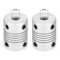 thumbnail image 2 of Acoplamiento de eje de aleación de aluminio de 6mm a 6mm, acoplador flexible, conector de motor, unión L25xD19 2pcs, 2 of 6