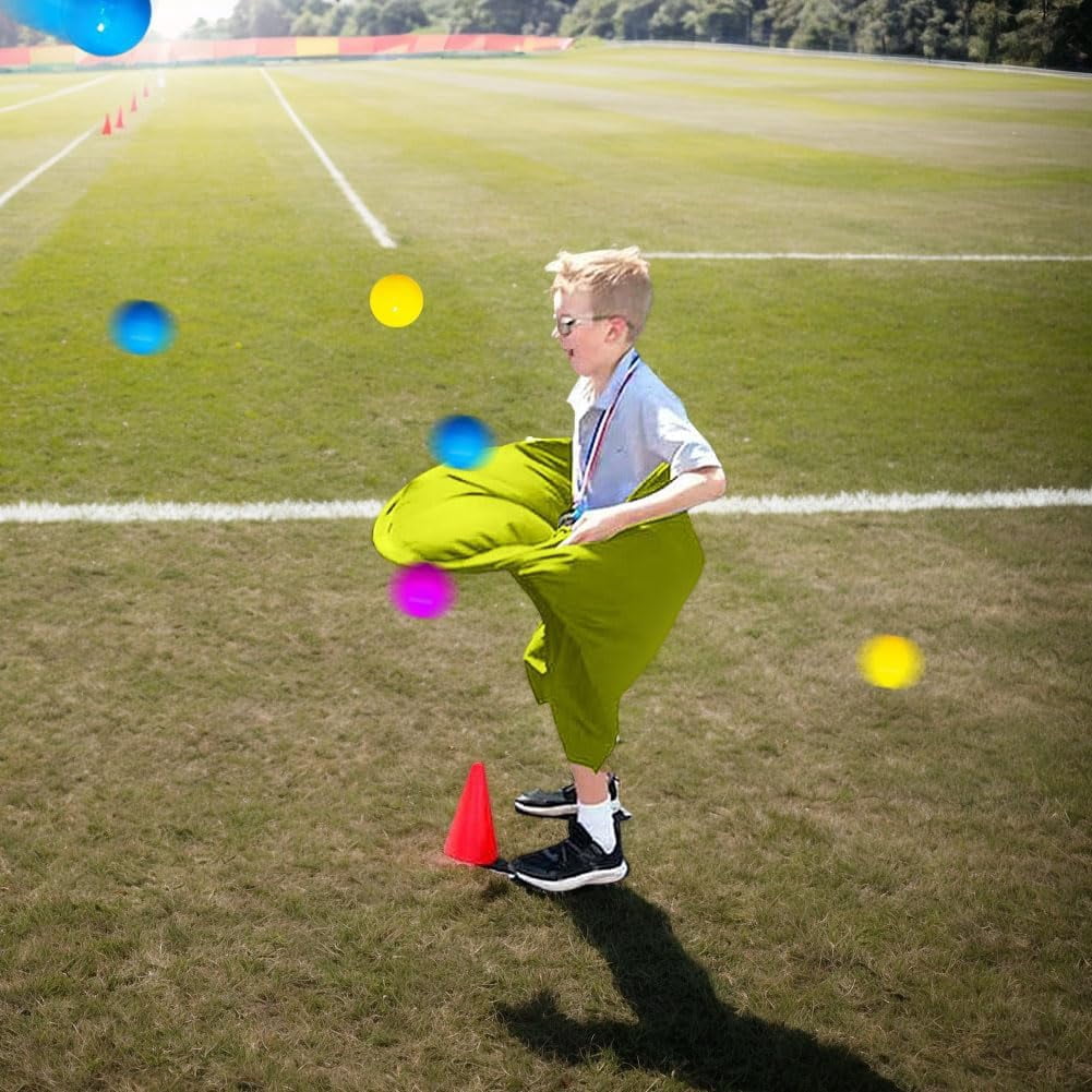 Granny Pants Yard Game: Granny Pants Outdoor Game for Adults Kids, 2Pcs Super Gaint Pants Challenge Games with 8 Bouncy Balls & 2 Pumps, The Ultimate Backyard Party Family Reunion Field Day Games