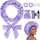 thumbnail image 1 of wonima02 Satin Heatless Curling Set, Heatless Curls Overnight Hair Curler, 70" No Heat Curls Hair Curlers to Sleep in Overnight Curls Headband, 9 Pcs Hair Curlers No Heat for Women All Hair Types, 1 of 1