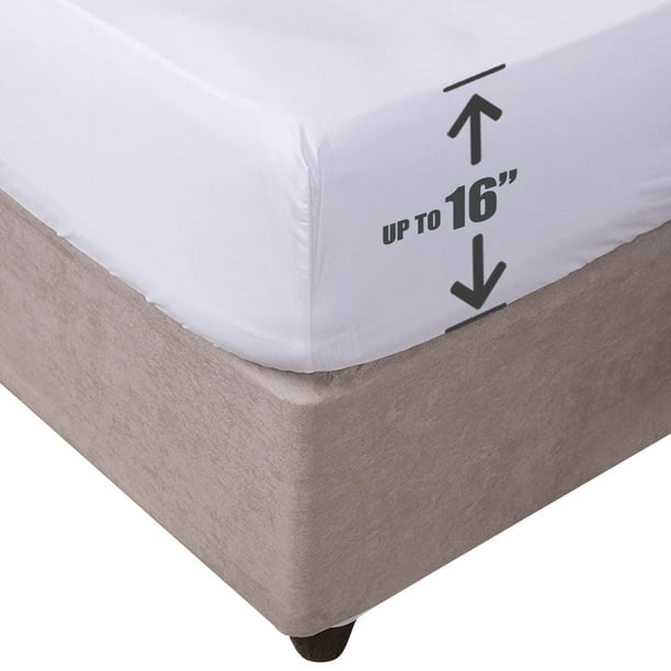 Queen Fitted Bed Sheet 100% Microfiber - 1800 Bedding 1 Fitted Sheet 14 ...