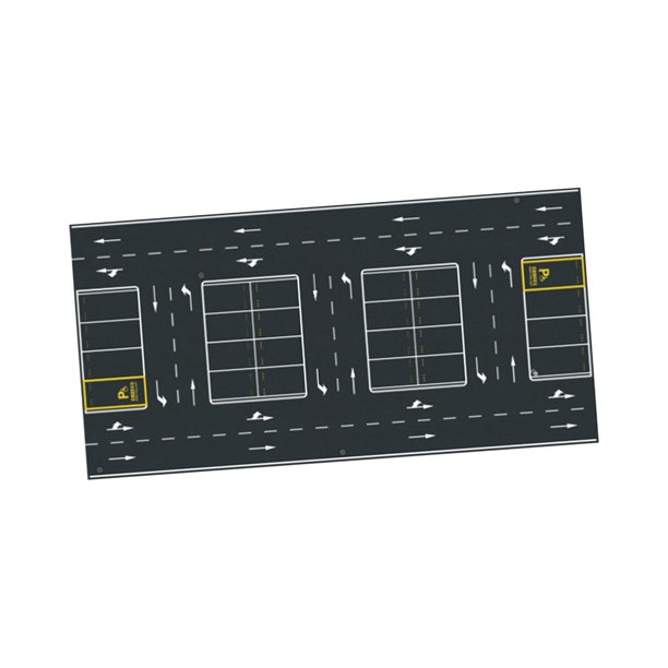 Tapete de estacionamiento a escala 1/64, plataforma de estacionamiento para vehículos, fondo para fotografía Estilo E
