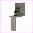 thumbnail image 2 of Space-Saving Wall Mounted Coffee Table with 7 Shelves - Light Gray, 23.6W x 31.4H, 2 of 10