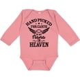 thumbnail image 3 of Inktastic Handpicked for Earth by My Nana in Heaven with Angel Wings Boys or Girls Long Sleeve Baby Bodysuit, 3 of 5