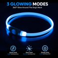 thumbnail image 4 of Miaocao LED Dog Collar, Light Up Dog Collars USB Rechargeable for Night Walking-Fashion TPU Glowing Safety Pet Collar Lights for Small Dogs Cat(Pink), 4 of 8