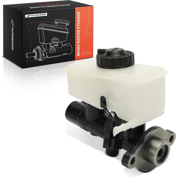 A-Premium Brake Master Cylinder with Reservoir and Sensor Compatible with Kia Vehicles - Sportage 1995 1996 1997, Automatic Transmission - Replace# 0K01543400