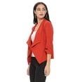 thumbnail image 3 of Women's 3/4 Sleeve Open Front Casual Cardigan Blazer Jacket, 3 of 5