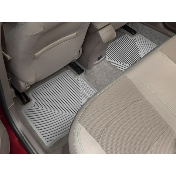 Weathertech Floor Mat W423GR All-Weather; Direct-Fit; Deeply Sculpted Channels; Gray; Thermoplastic Elastomer TPE; 2 Piece