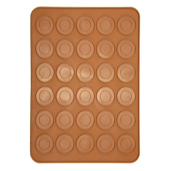 Macarons Mat,1pc 30 Holes Round Macarons Pad Silicone Macaron Sheet Meticulously Designed