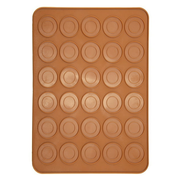 Macarons Pad,1pc 30 Holes Round Macaron Sheet Silicone Macarons Mat Sleek Aesthetic