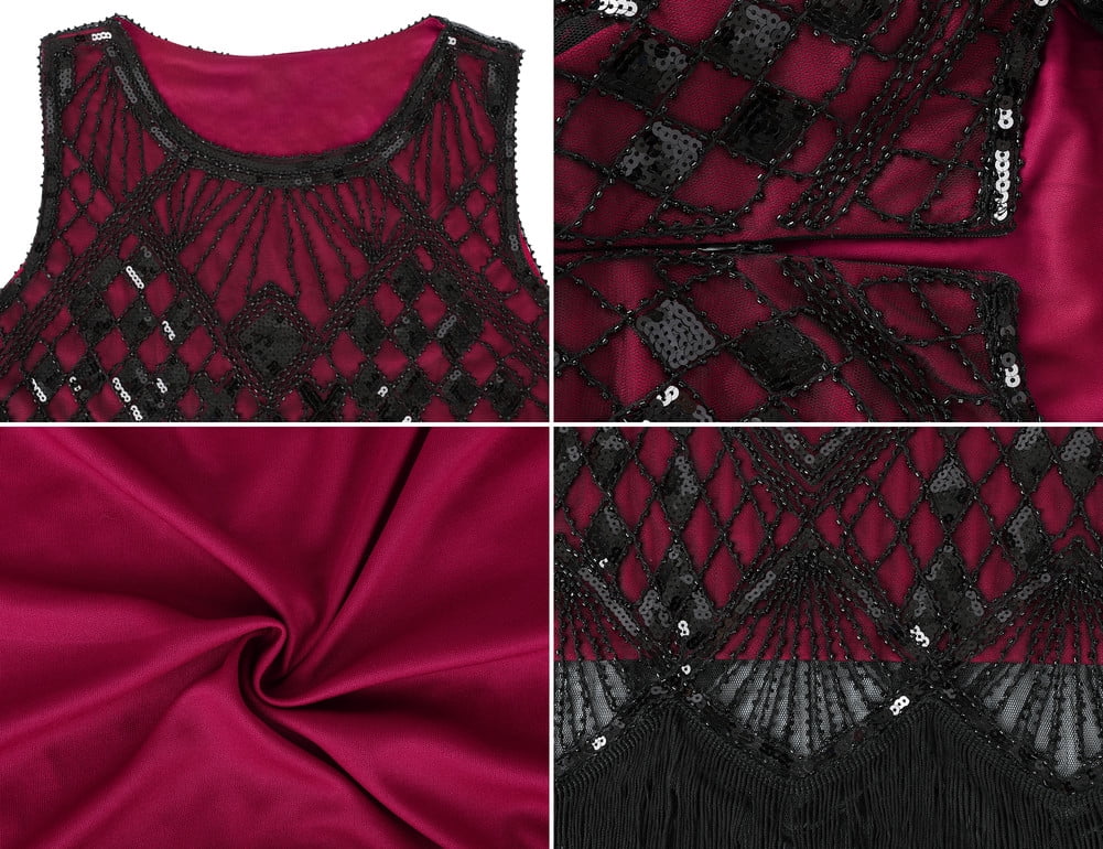 Vintage Antique 1920s Red and Black Silk Drop Waist Flapper Dress - Etsy  Israel