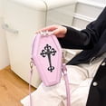 thumbnail image 2 of Bolsa cruzado gótico con forma de ataúd, hombro de PU, de mano para fiesta de Halloween (púrpura) Likrtyny Para Estrenar, 2 of 9