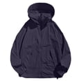 thumbnail image 4 of LWFFDAW Men's UPF 50+ Sun Protection Jacket Hooded with Mask Lightweight Long Sleeve Hooded Jackets Breathable Loose Hiking Athletic Jacket, 4 of 8
