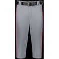 thumbnail image 1 of Russell R21LGM.B9T.S Adult Piped Diamond Series Knicker 2.0 Pant, Baseball Gray & True Red - Small, 1 of 1